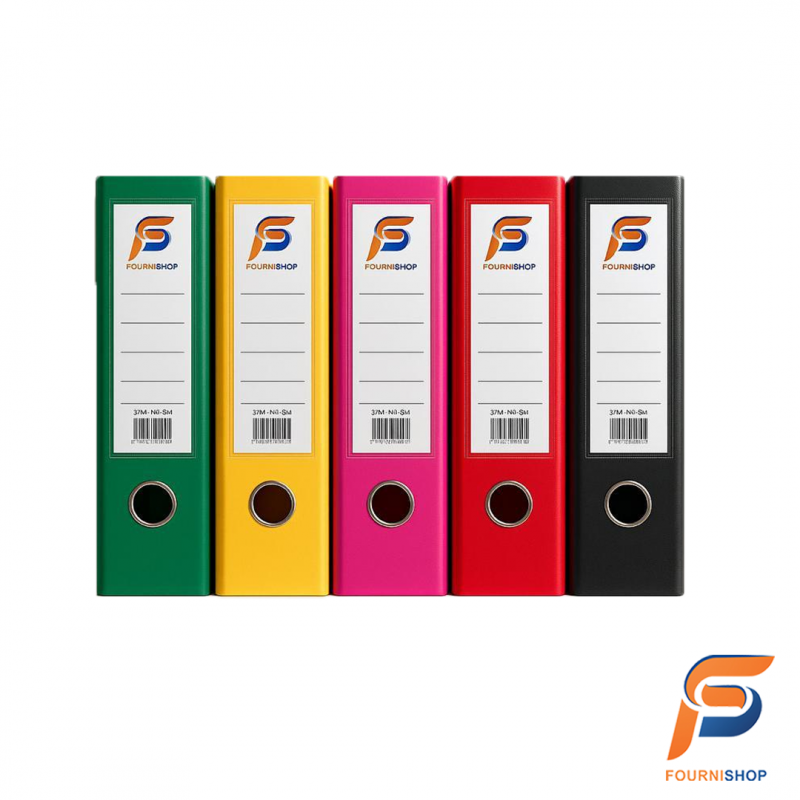 Lot de 5 Classeurs à Levier A4 FS – Dos Large | Organisation Pro & Durable | Maroc