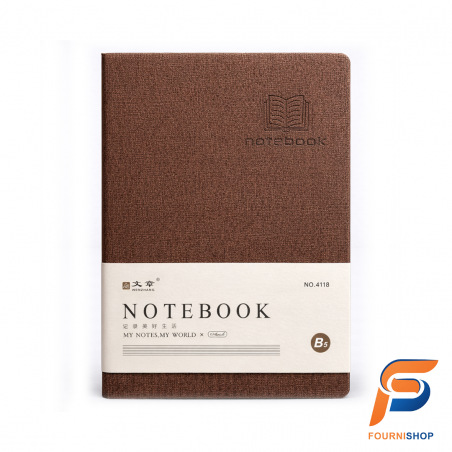 Notebook Classique Marron B5 | Élégant, Intemporel & Confort d’Écriture |Maroc