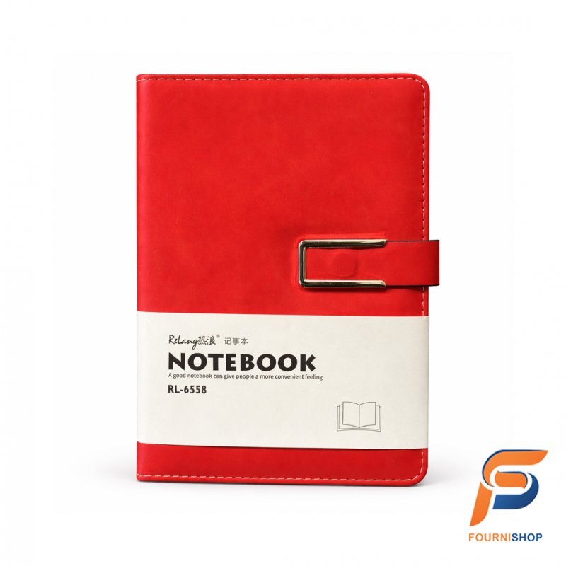 Notebook A5 Rouge Classique RL-6558 - Carnet Élégant & Pratique | Maroc