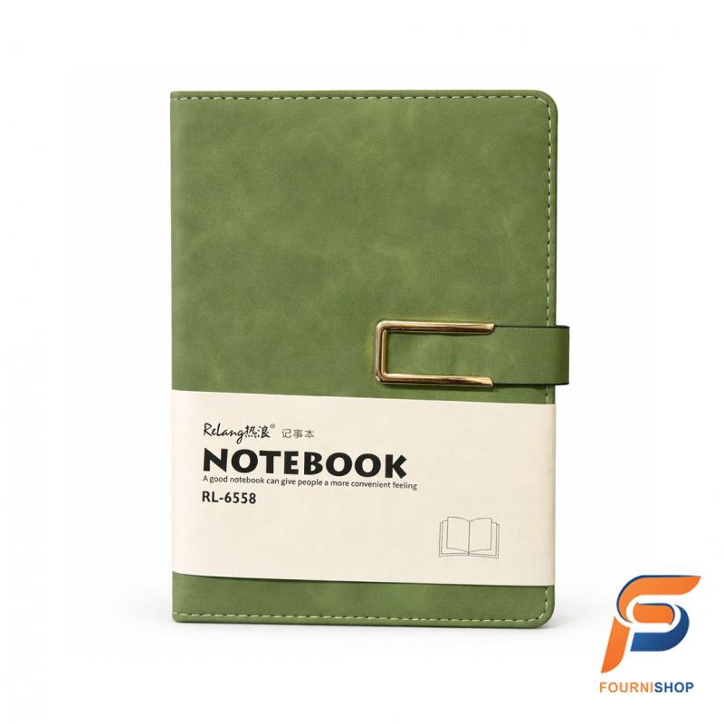 Notebook A5 Vert Classique – RL-6558 - Carnet Élégant & Pratique | Maroc