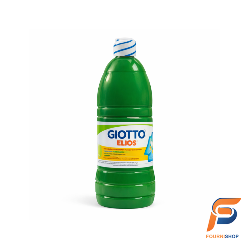 Gouache Liquide Giotto Elios Vert Foncé BP-312 – 1000 ml - Peinture Scolaire Intense | Maroc