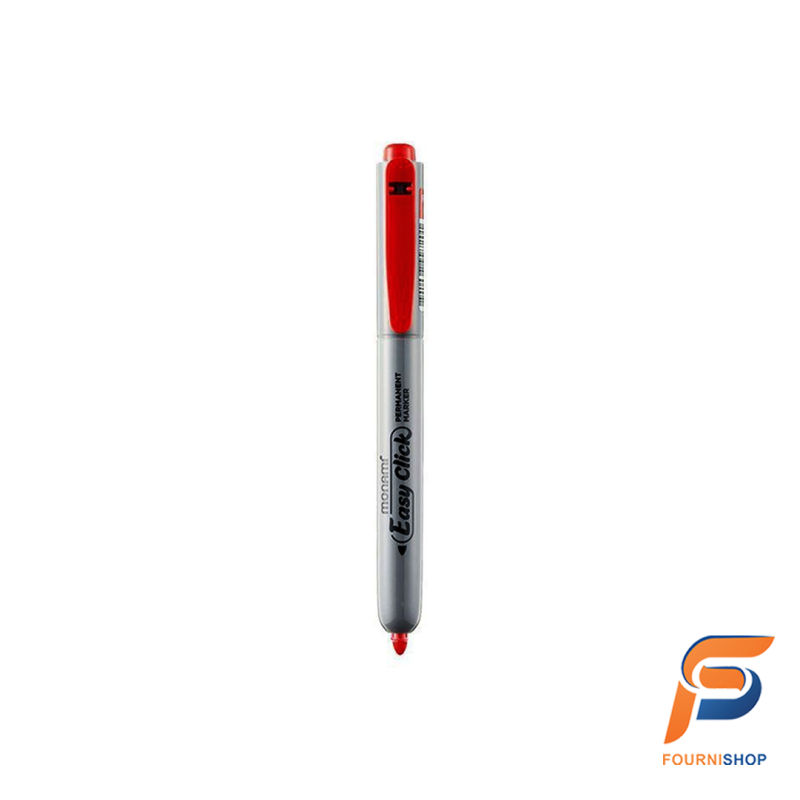 Marqueur Permanent EasyClick Monami Rouge - Marquage Durable | Maroc