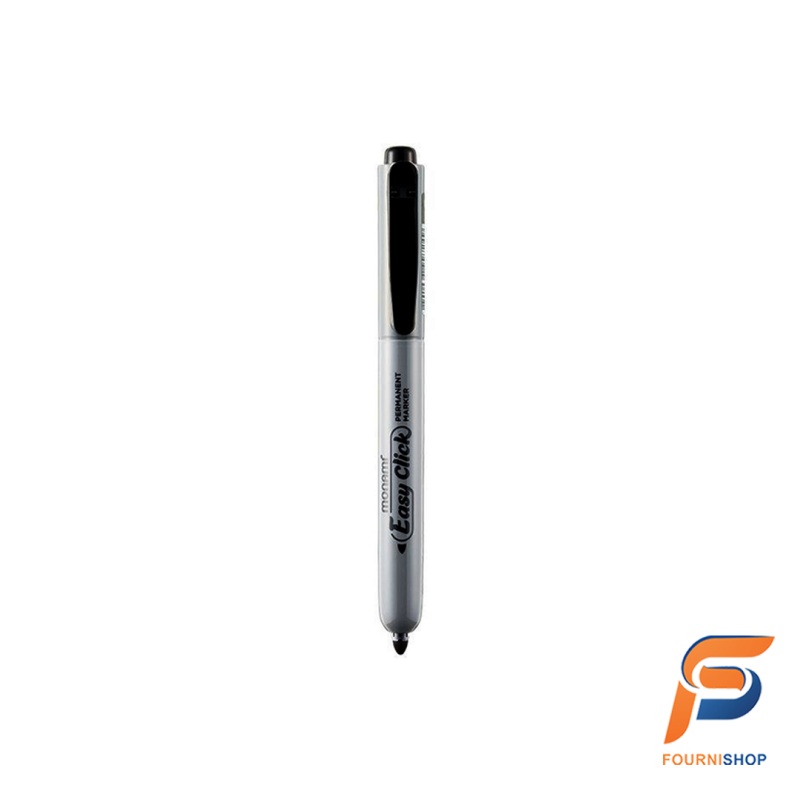 Marqueur Permanent EasyClick Monami Noir - Écriture Intense | Maroc