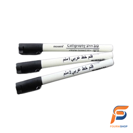 Feutre Calligraphie 3.0 mm Noir - Pointe Large & Écriture Artistique | Maroc