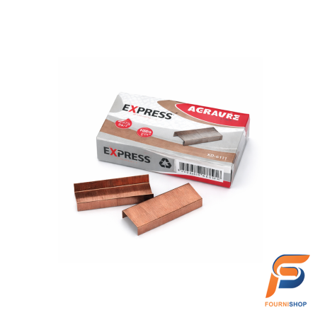 Agrafes XO-6191 24/6 Cuivrées  - Agrafes Résistantes pour Bureau | Maroc