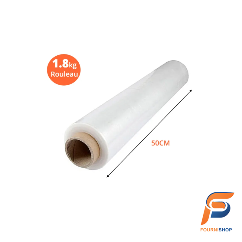Film Étirable Transparent 50cm - Film d’Emballage Résistant pour Protection et Palettisation | Maroc