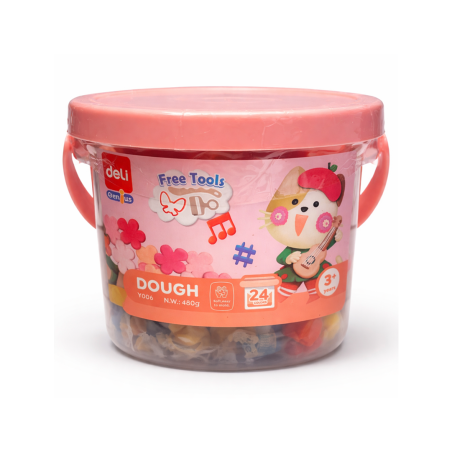 Pâte à Modeler 24 Couleurs avec Accessoires Deli Réf. Y006 - Kit Créatif Enfants | Maroc