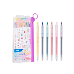 Stylo Gel 0.5 mm 6 Couleurs...