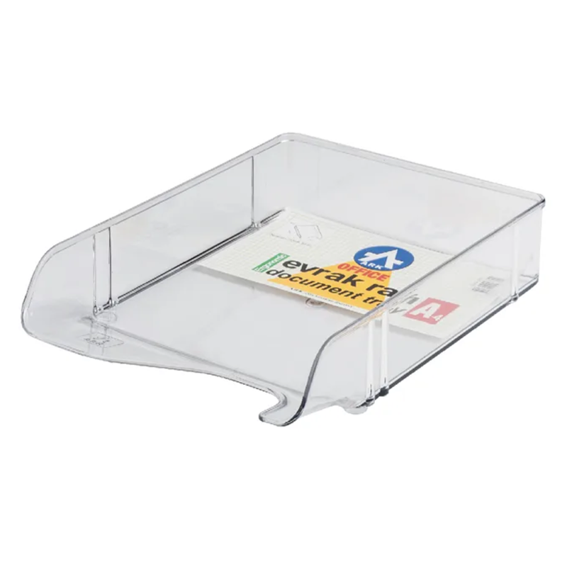 Panier à Courrier Fumé ARK 350F - Corbeille de Bureau Design et Pratique | Maroc