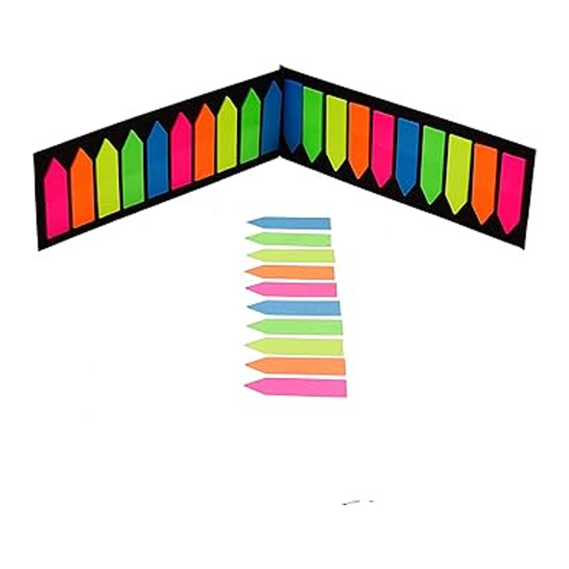 Sticky Notes 45×12 mm 10 Couleurs HoLearn PET-29 - Marque-pages Adhésifs Colorés | Maroc