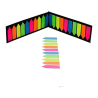 Sticky Notes 45×12 mm 10 Couleurs HoLearn PET-29 - Marque-pages Adhésifs Colorés | Maroc