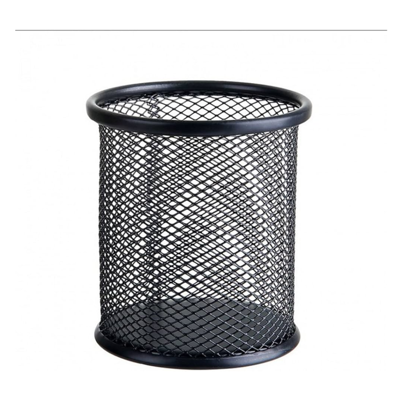 Porte-Stylo Rond en Métal Crown H802 - Pot à Stylos Bureau Élégant | Maroc