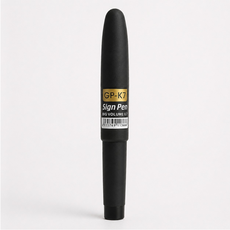Stylo Gel Noir 0.7 mm Modèle GP-K7 - Écriture Fluide et Intense | Maroc