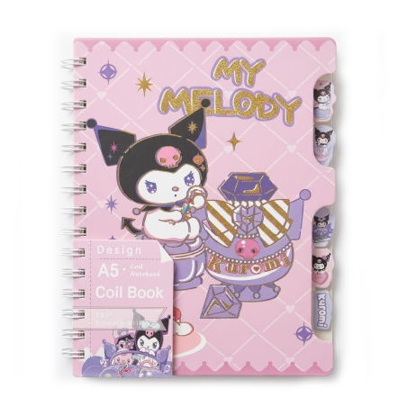 Notebook A5 Violet Spiralé Mignon My Melody 58-25-34 - Carnet Kawaii | Maroc