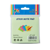Bloc Sticky Notes 76×76 mm JT-A3 Vert - Notes Adhésives Carrées | Maroc