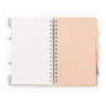 Notebook Spirale A5 Rose avec Séparateurs de Sujets 25311-31 - Carnet Organiseur | Maroc
