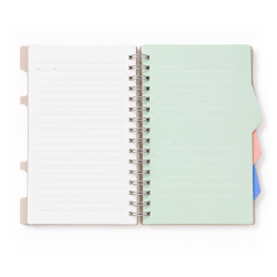 Notebook Spirale A5 Rose avec Séparateurs de Sujets 25311-31 - Carnet Organiseur | Maroc