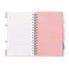 Notebook Spirale A5 Rose avec Séparateurs de Sujets 25311-31 - Carnet Organiseur | Maroc