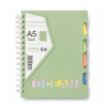 Notebook Spirale A5 Vert avec Séparateurs de Sujets 25311-31 - Carnet Organiseur | Maroc