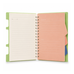 Notebook Spirale A5 Vert avec Séparateurs de Sujets 25311-31 - Carnet Organiseur | Maroc