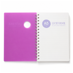 Notebook Spirale Rose A5 “Lucky Book” Simple Study Planner 7125 - Carnet Organiseur | Maroc
