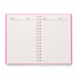 Notebook Spirale Rose A5 “Lucky Book” Simple Study Planner 7125 - Carnet Organiseur | Maroc
