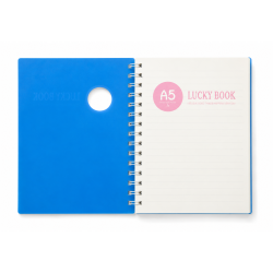 Notebook Spirale Bleu A5 “Lucky Book” Simple Study Planner 7125 - Carnet Organiseur | Maroc