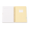 Notebook A5 “Moon Big Coil Book” à Reliure Spirale 120 Feuilles Couverture PP Translucide Beige 25411-1 | Maroc