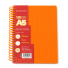 Notebook A5 “Moon Big Coil Book” à Reliure Spirale 120 Feuilles Couverture PP Translucide Orange 25411-1 | Maroc