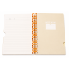 Notebook A5 “Moon Big Coil Book” à Reliure Spirale 120 Feuilles Couverture PP Translucide Orange 25411-1 | Maroc