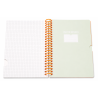 Notebook A5 “Moon Big Coil Book” à Reliure Spirale 120 Feuilles Couverture PP Translucide Orange 25411-1 | Maroc