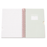 Notebook Simple A5 à Reliure Spirale 120 Feuilles Couverture PP Translucide Rose 41125-1 | Maroc
