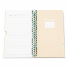Notebook Simple A5 à Reliure Spirale 120 Feuilles Couverture PP Translucide Vert 41125-1 | Maroc
