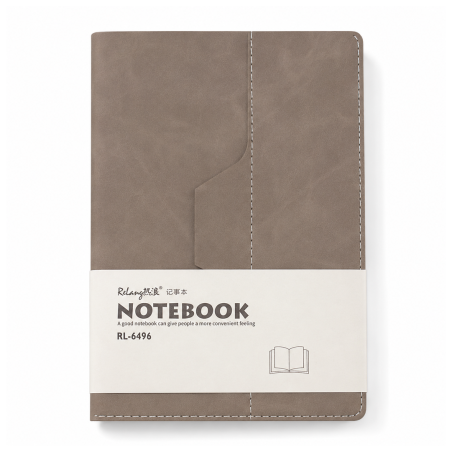Notebook Marron Relang RL-6496 203×140mm Couverture en Similicuir | Maroc