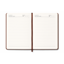 Notebook A5 Marron « Simple & Fashion » avec Logo Cerf Gaufré 141×206mm No. 25-42 | Maroc
