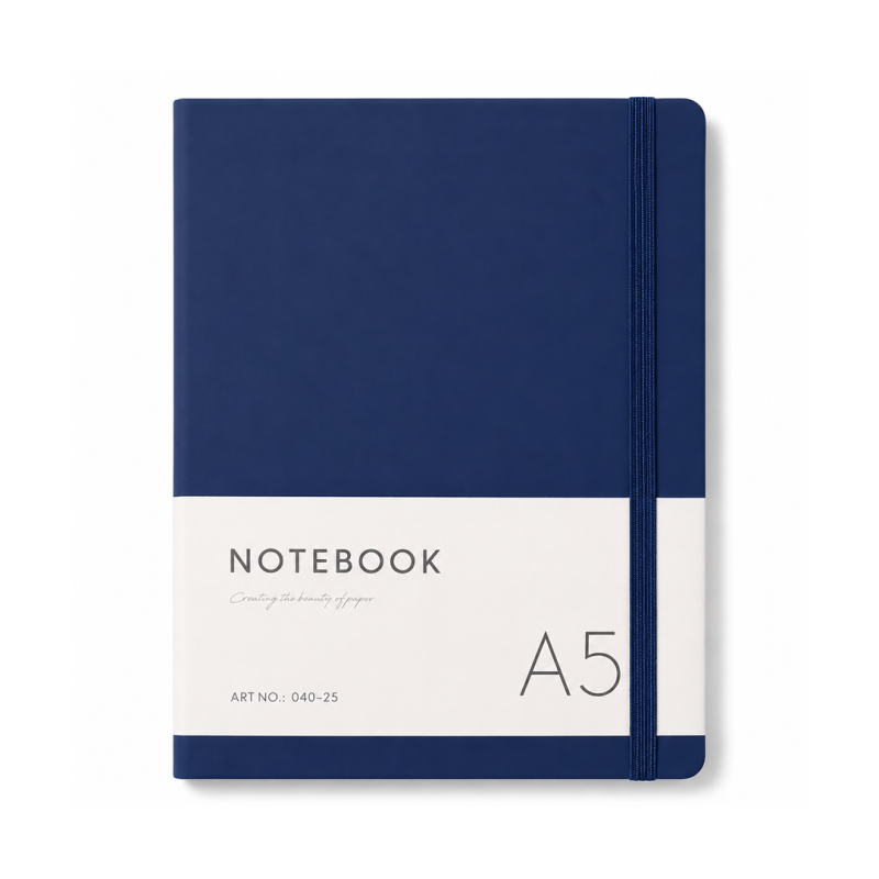 Notebook Bleu A5 à Couverture Rigide 80 Feuilles 80g ART NO. 040-25 | Maroc