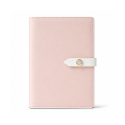 Agenda A5 Rose en Cuir avec...