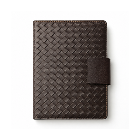 Notebook A5 Similicuir Marron Texture Tissée 100 Feuilles 100g No. 547-25 | Maroc