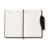 Agenda Noir 513-25 Couverture Rigide Similicuir Lisse avec Sangle Texturée |Maroc