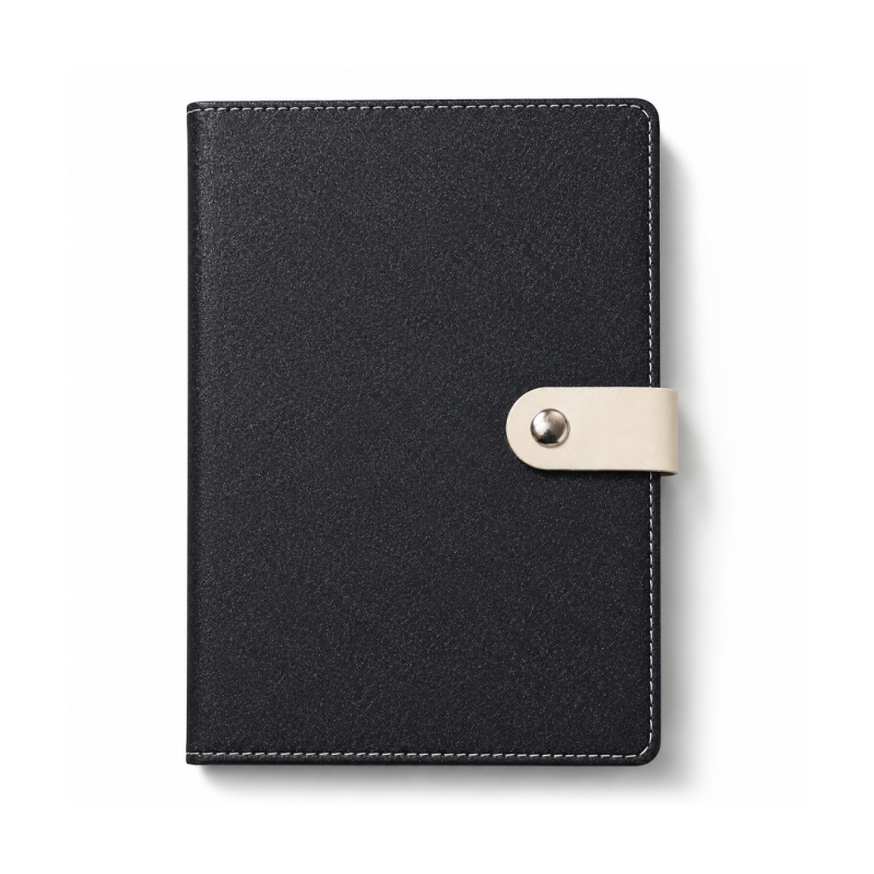 Notebook A5 Business Trojan Story MMR-25040 Noir en Similicuir | Maroc