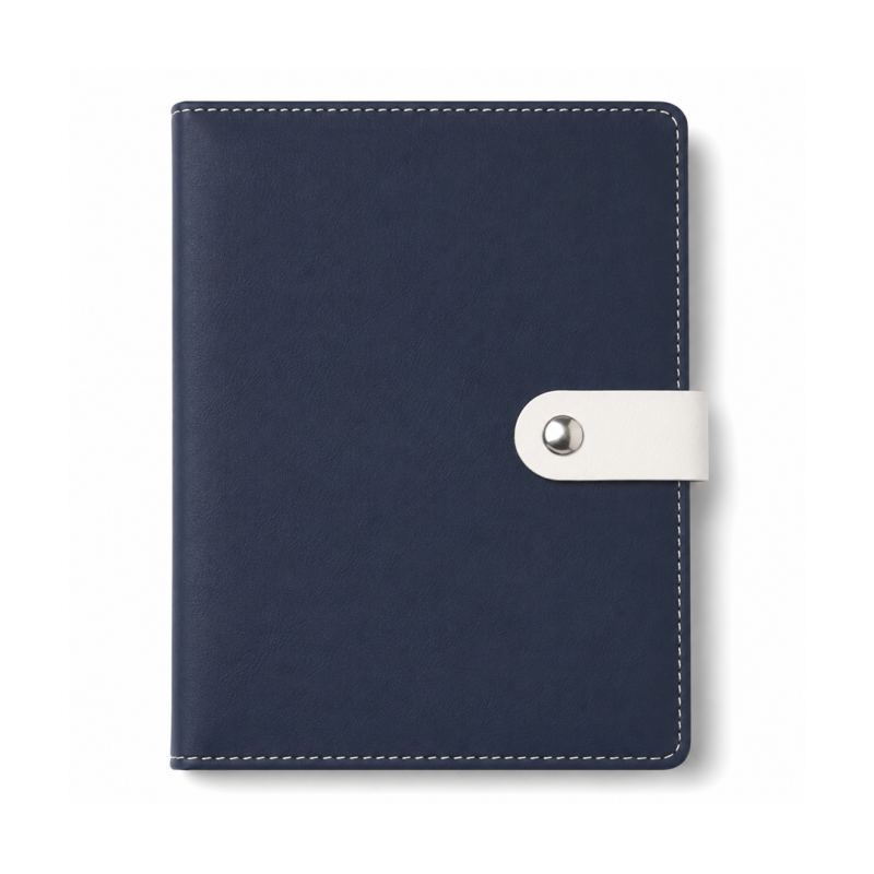 Notebook A5 Business Trojan Story MMR-25040 Bleu Marine en Similicuir | Maroc