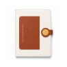 Carnet A5 en Similicuir Beige Kinkele T2601 avec Poche Avant et Fermeture Magnétique - Élégance Minimaliste | Maroc