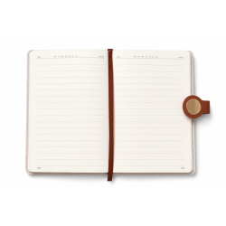 Carnet A5 en Similicuir Beige Kinkele T2601 avec Poche Avant et Fermeture Magnétique - Élégance Minimaliste | Maroc