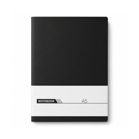 Notebook A5 à Couverture Rigide Noire – 60 Feuilles 80g - Classique et Élégant | Maroc