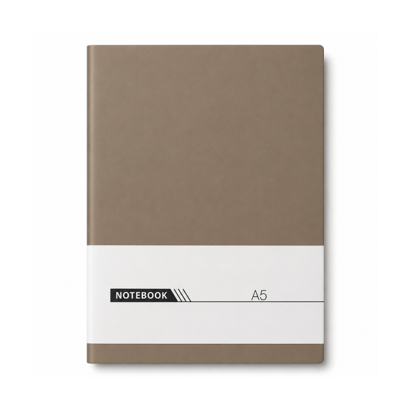Notebook A5 à Couverture Rigide Marron – 60 Feuilles 80g - Élégance Classique | Maroc