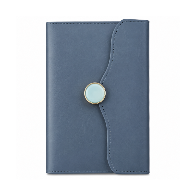 Carnet de Notes A6 Bleu avec Fermeture à Boucle Magnétique - Compact et Élégant | Maroc