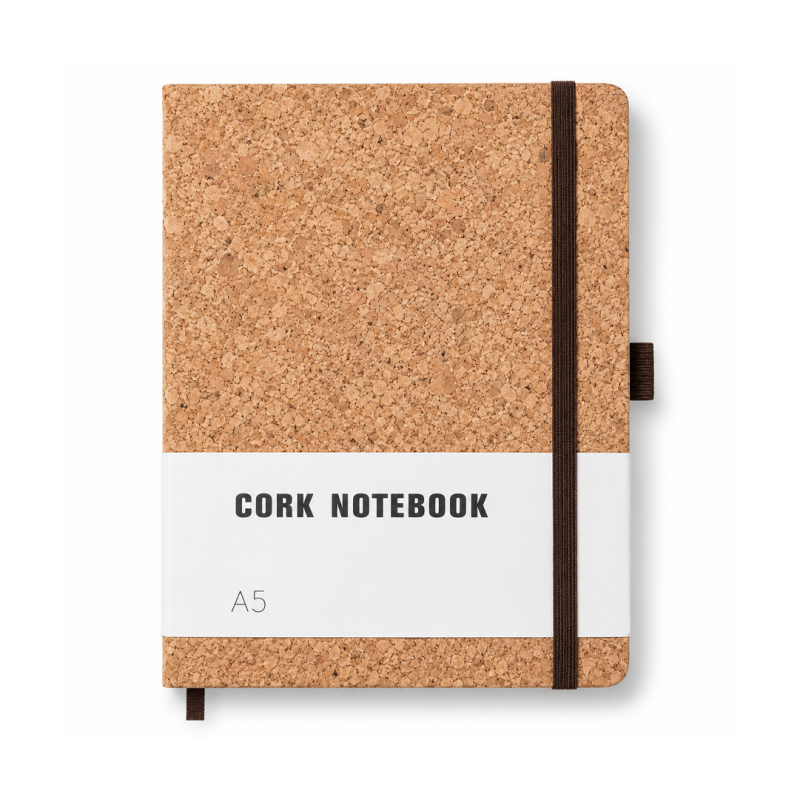Carnet de Notes A5 en Liège DICAI 034-25 – 100 Feuilles 80g - Naturel et Élégant | Maroc