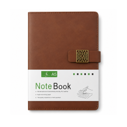 Carnet A5 en Cuir PU Marron...