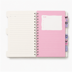 Cahier à Spirales Kuromi A5 Violet avec Couverture Rigide - Kawaii et Tendance | Maroc