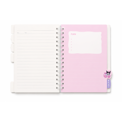 Cahier à Spirales Kuromi A5 Violet avec Couverture Rigide - Kawaii et Tendance | Maroc